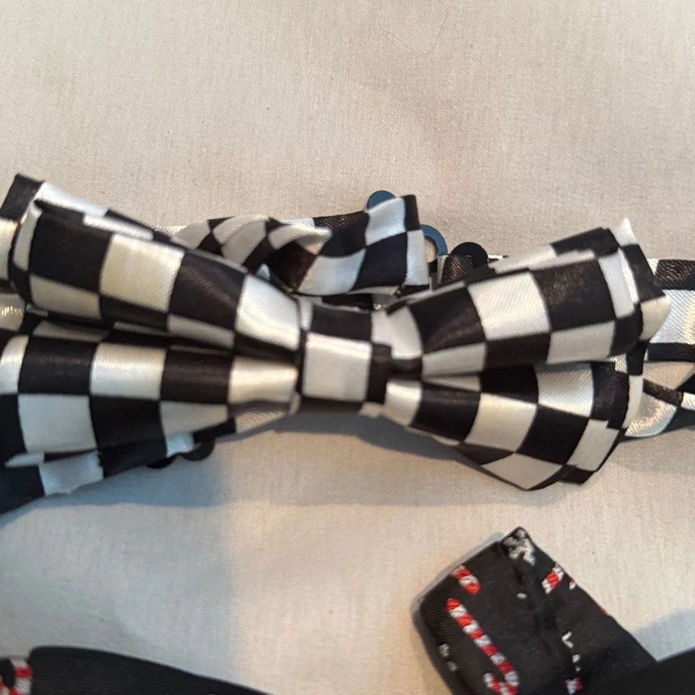 Stylish Kids Bow Tie Set - Black, Silver pink, Christmas, and Checkered